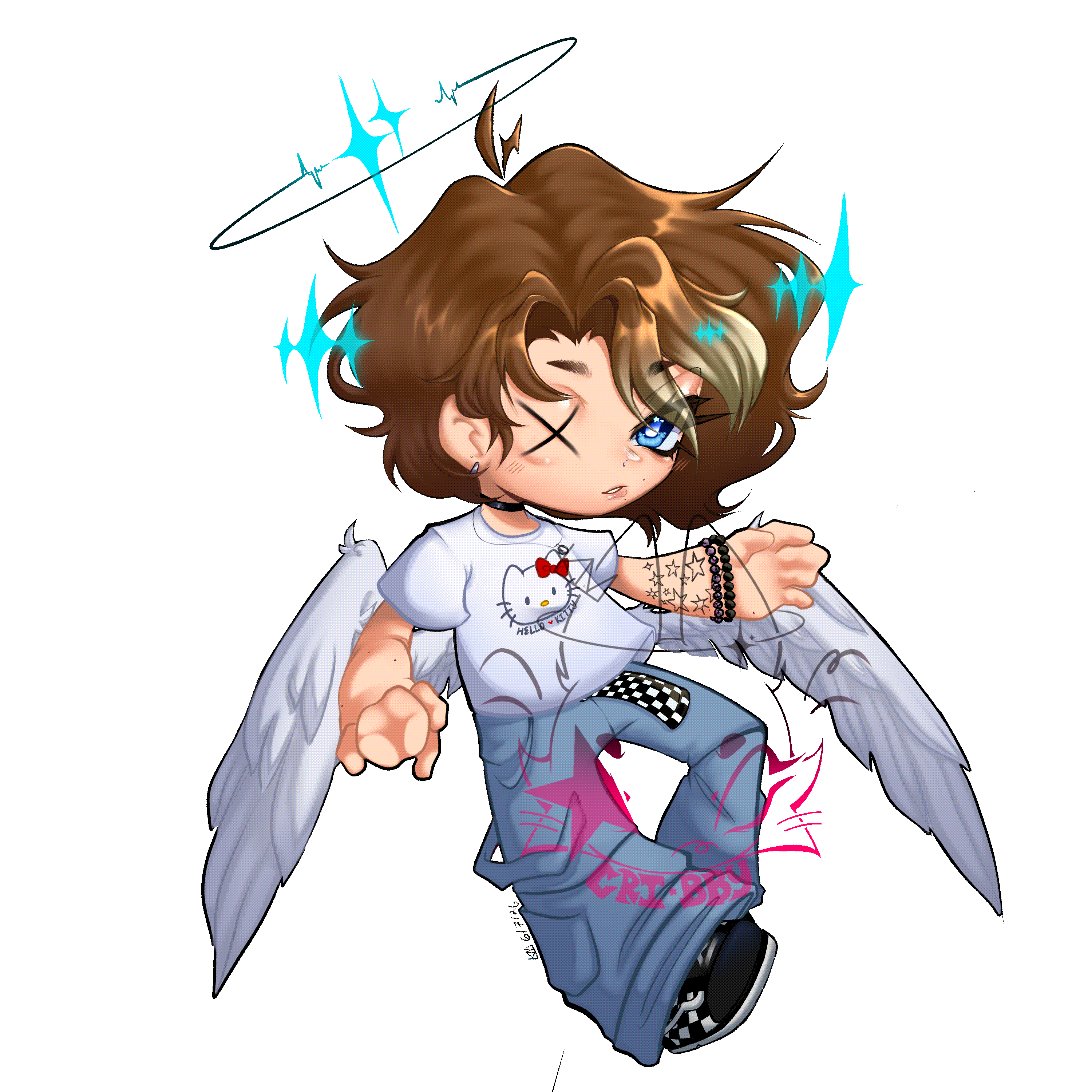 Chibi Page Doll Example (Star boy)